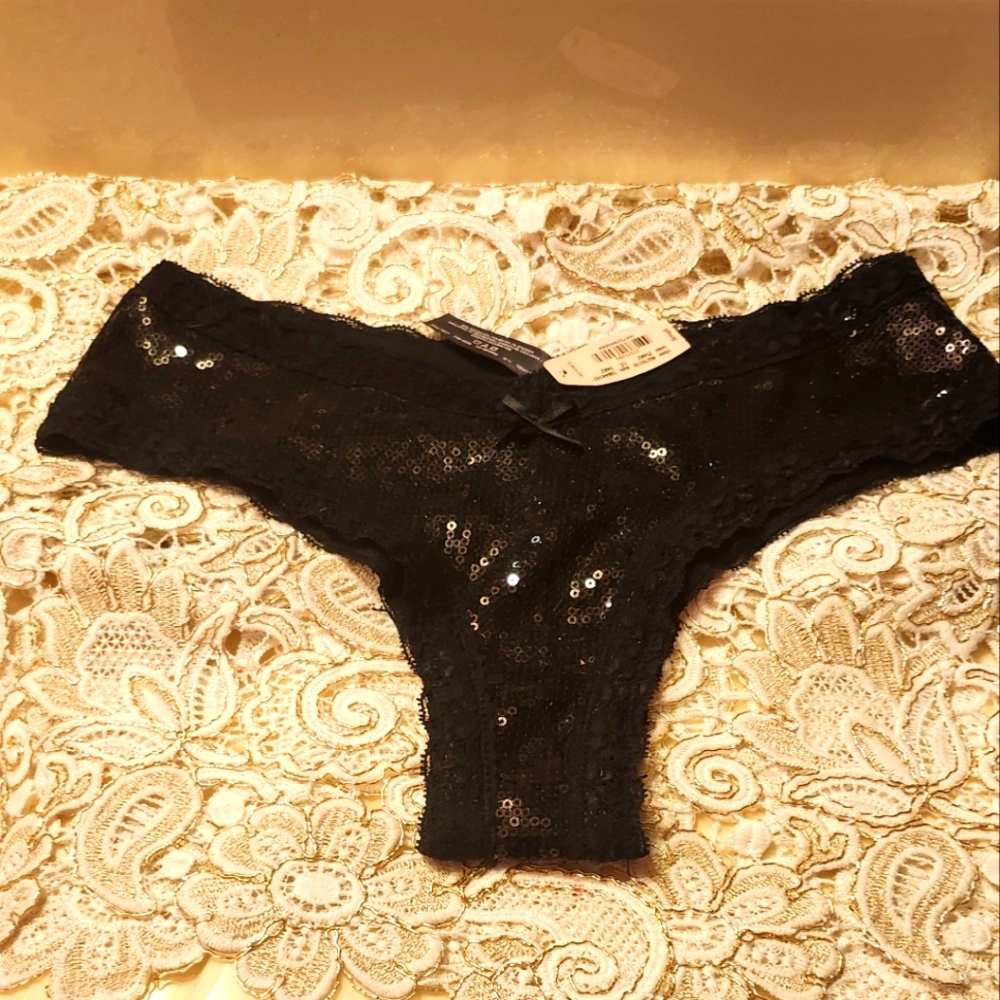 Victoria Secret Lace Cheeky Sequins